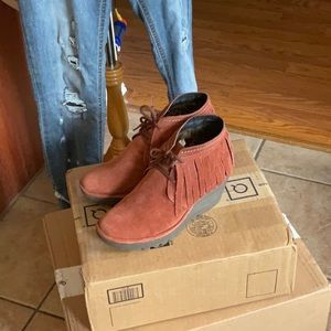 Genuine Suede Fly London Yank Boots Size 40 (8.5),used